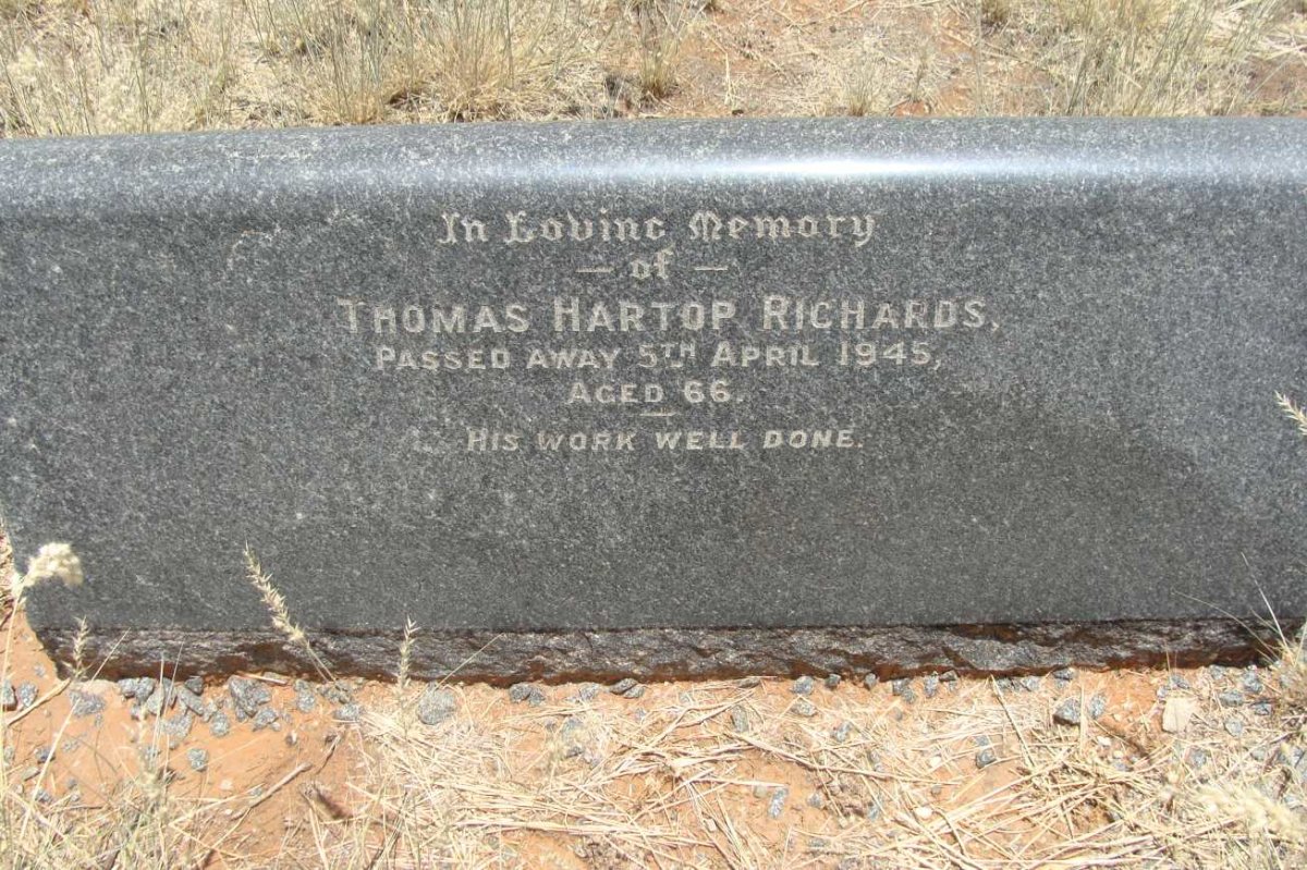 RICHARDS Thomas Hartop -1945