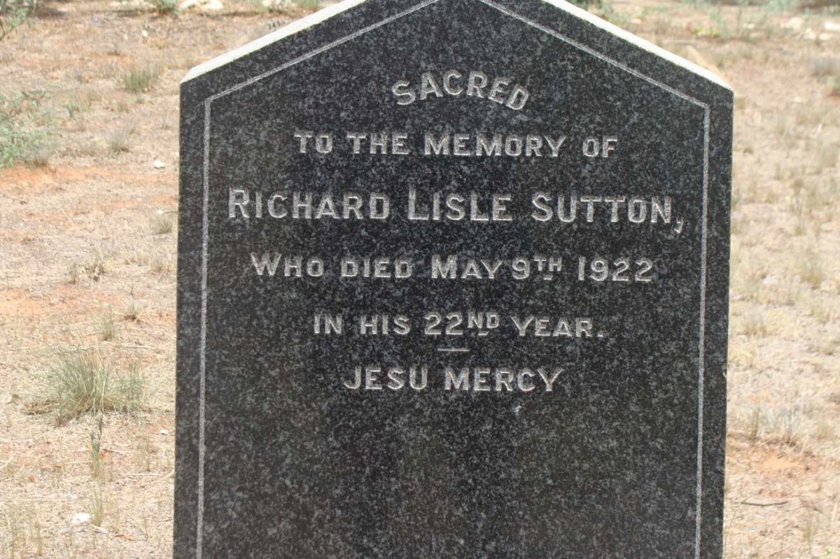 SUTTON Richard Lisle -1922
