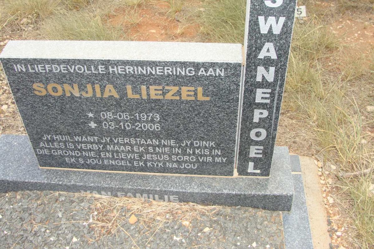 SWANEPOEL Sonjia Liezel 1973-2006