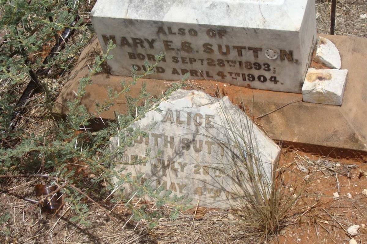 SUTTON Mary E.S. 1893-1904 :: SUTTON Alice Edith 1897-189?