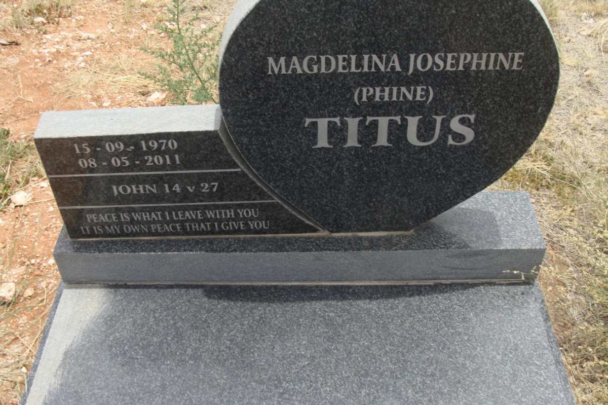 TITUS Magdelina Josephine 1970-2011