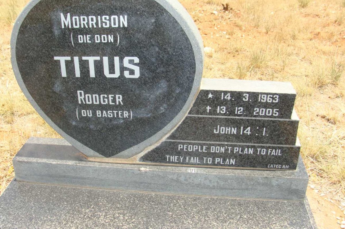 TITUS Morrison Rodger 1963-2005