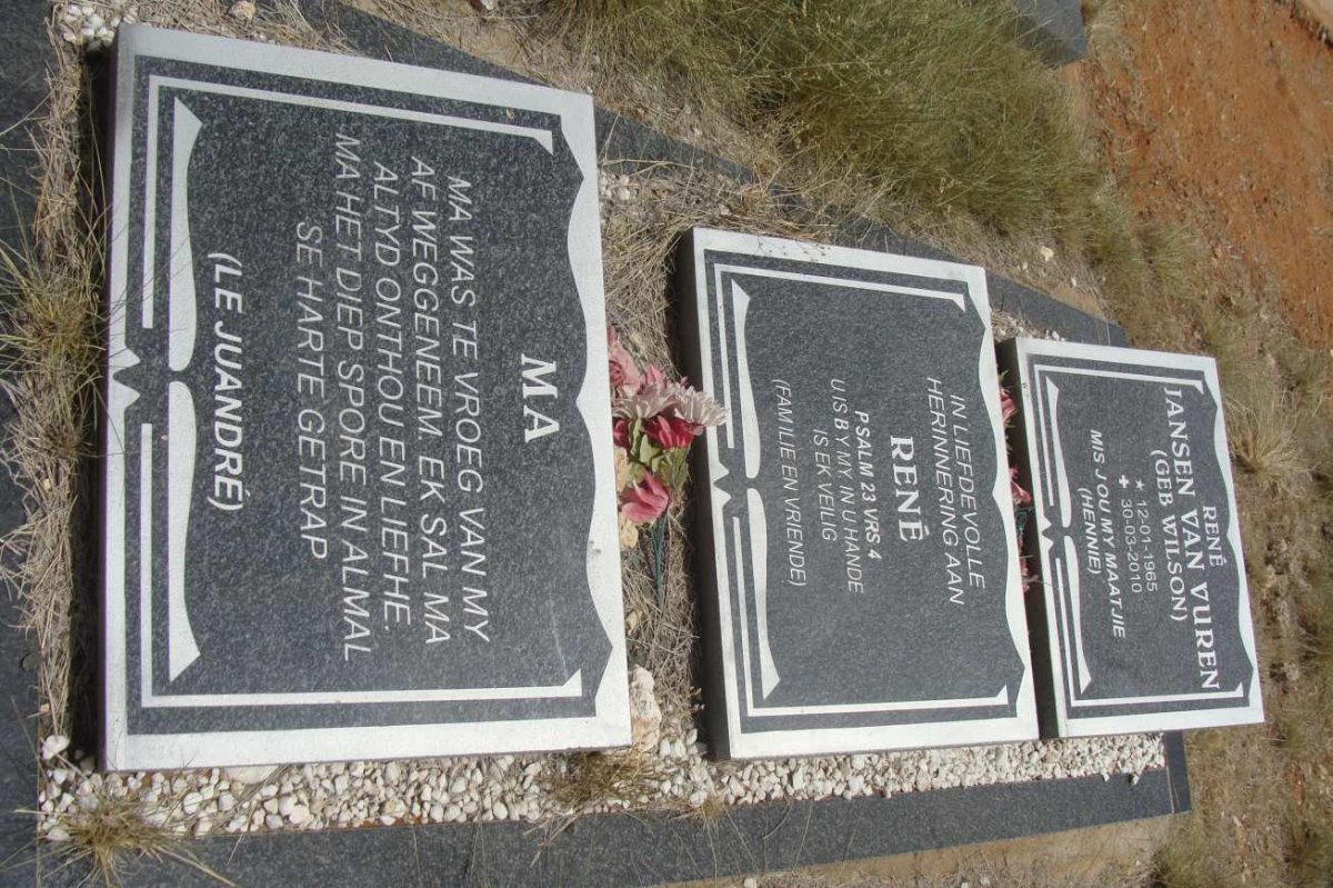 VUREN René, Jansen van nee WILSON 1965-2010
