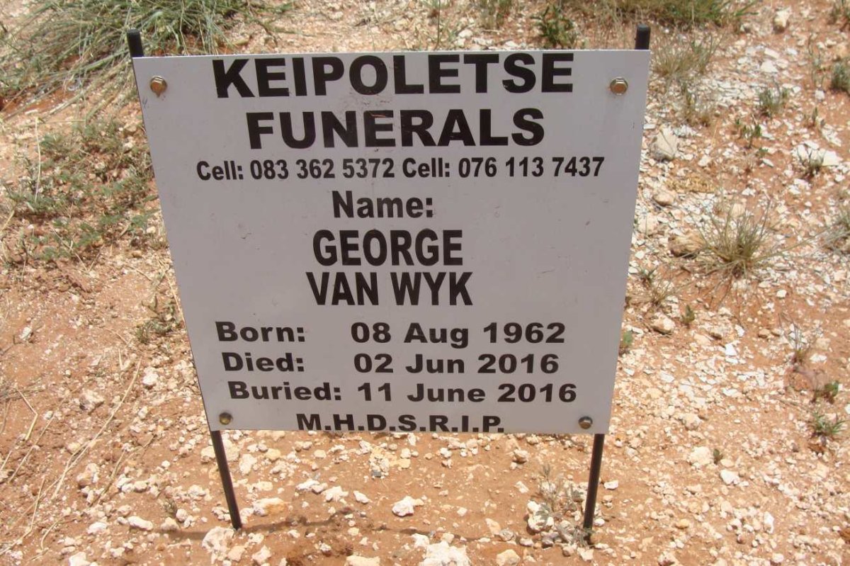 WYK George, van 1962-2016