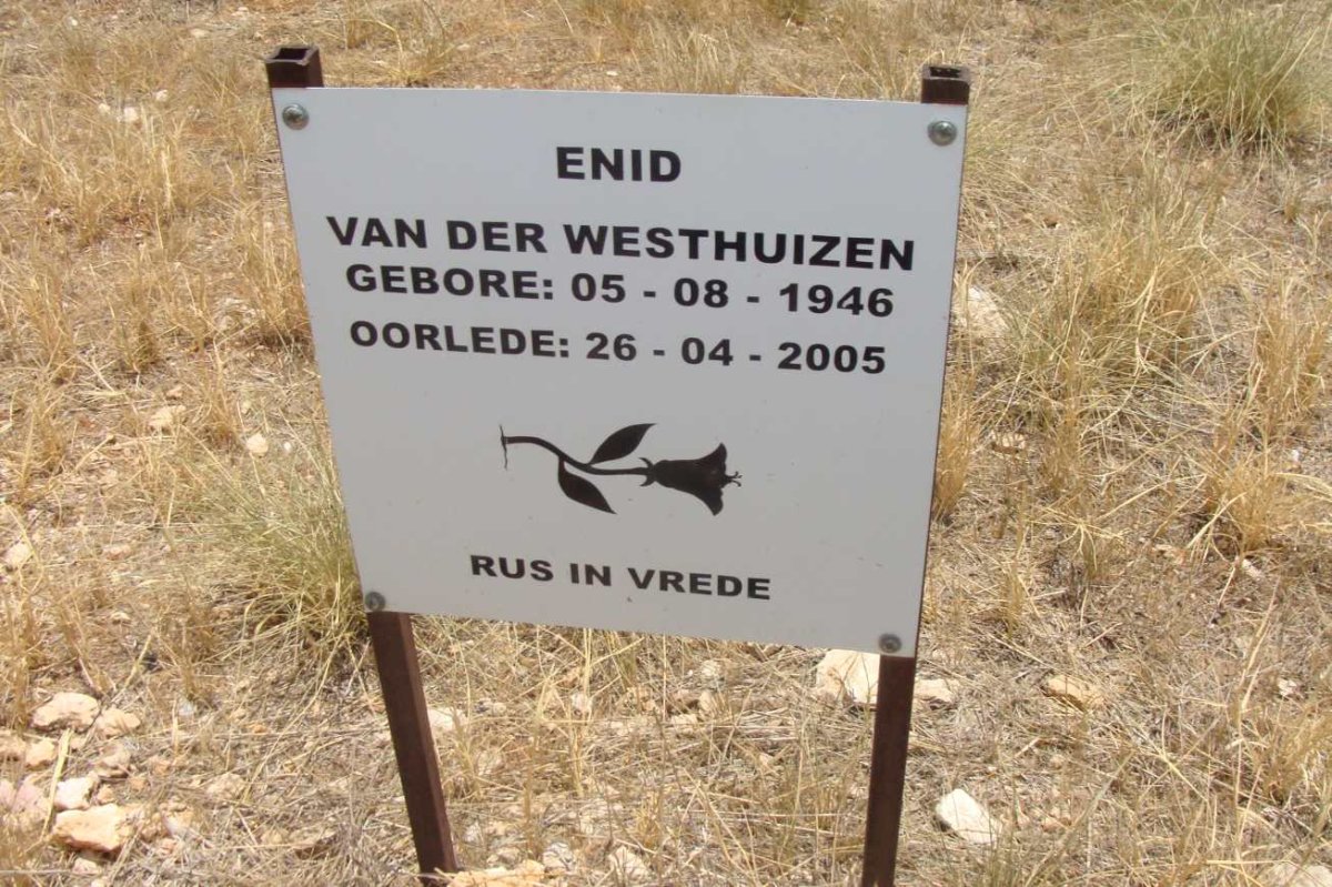 WESTHUIZEN Enid, van der 1946-2005