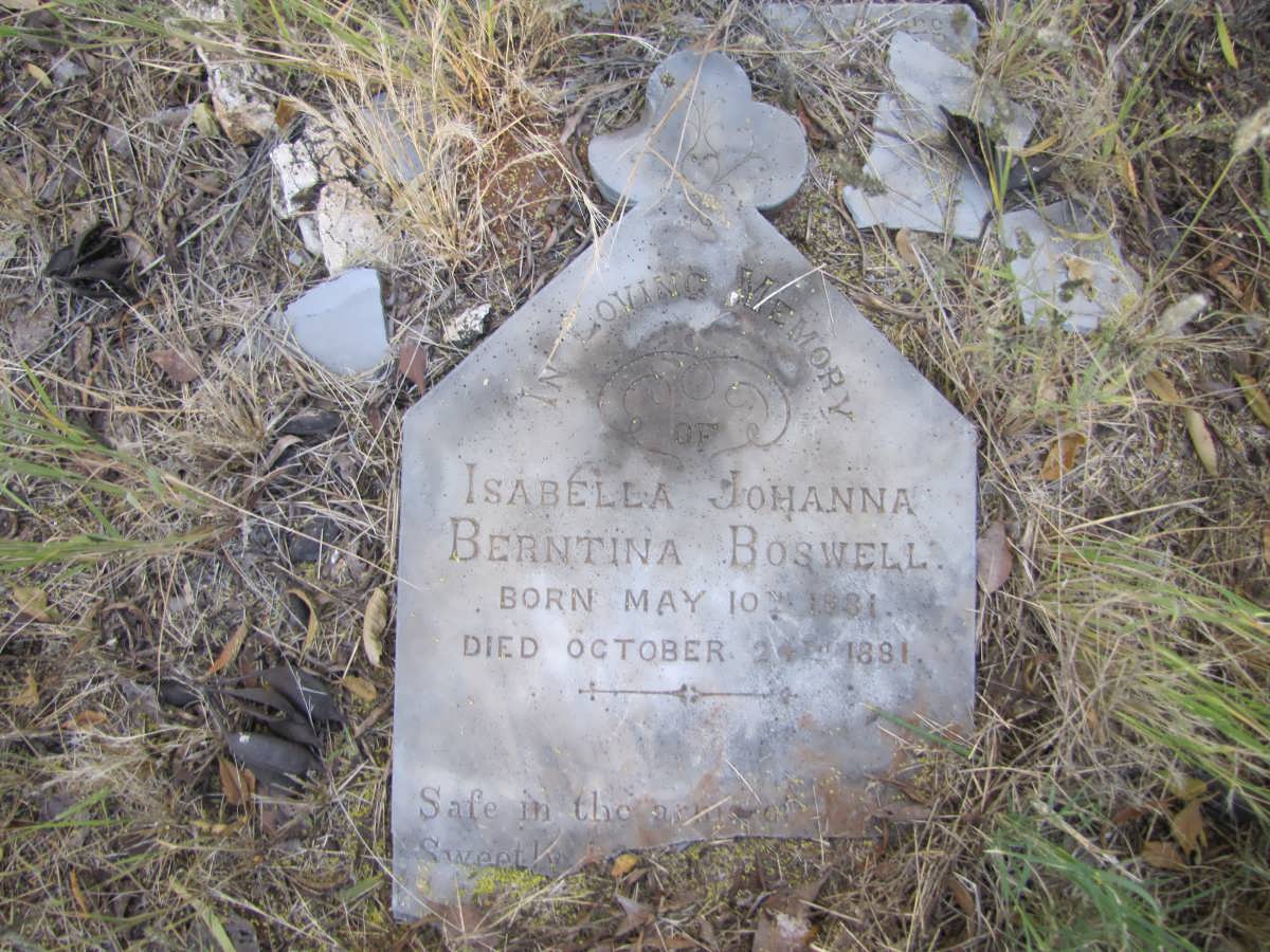 BOSWELL Isabella Johanna Berntina 1881-1881