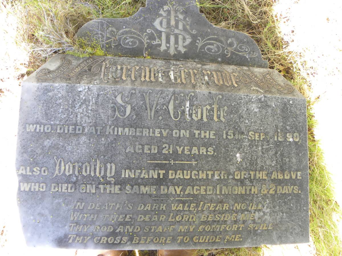 CLOETE ? Gertrude -1890 :: CLOETE Dorothy -1890-1890