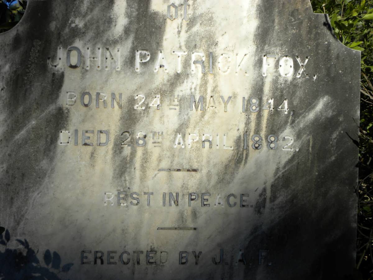 FOX John Patrick 1844-1882