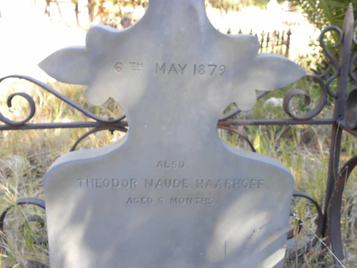 HAARHOFF Theodor Naude -1879