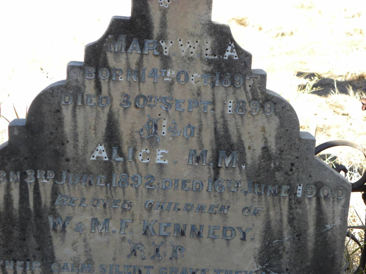 KENNEDY Mary W? 1897-1899 :: KENNEDY Alice M.M. 1892-1900