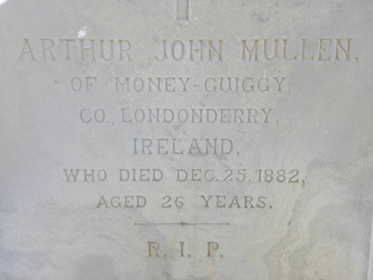 MULLEN Arthur John -1882