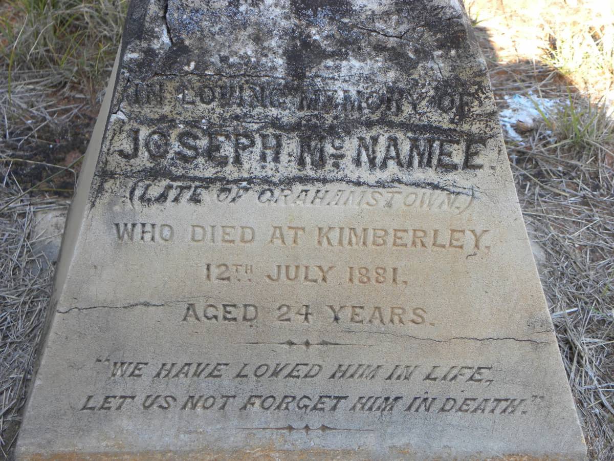 McNAMEE Joseph -1881