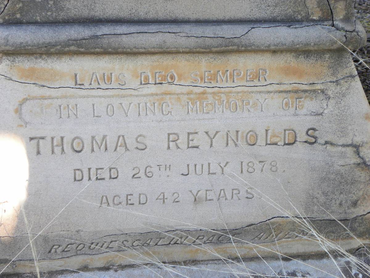 REYNOLDS Thomas -1878