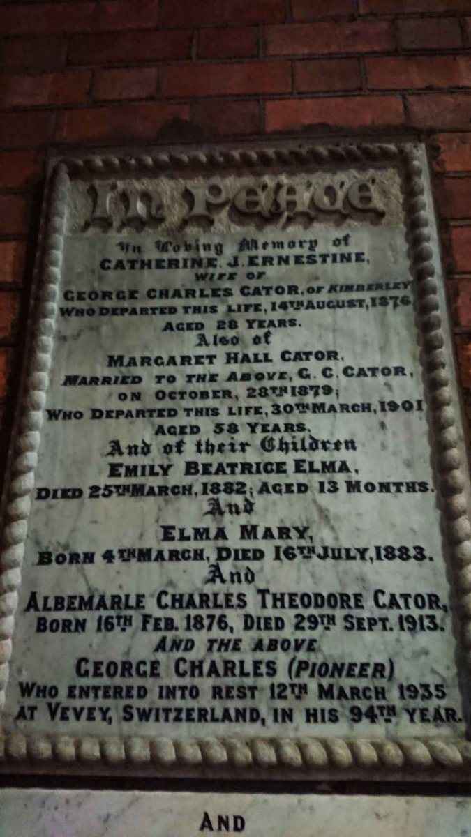 CATOR George Charles -1935 & Catherine J. Ernestine -1876 & Margaret Hall -1901 :: CATOR Albemarle Charles Theodore 1876-1913 :: CATOR Emily Beatrice Elma -1882 :: CATOR Elma Mary -1883