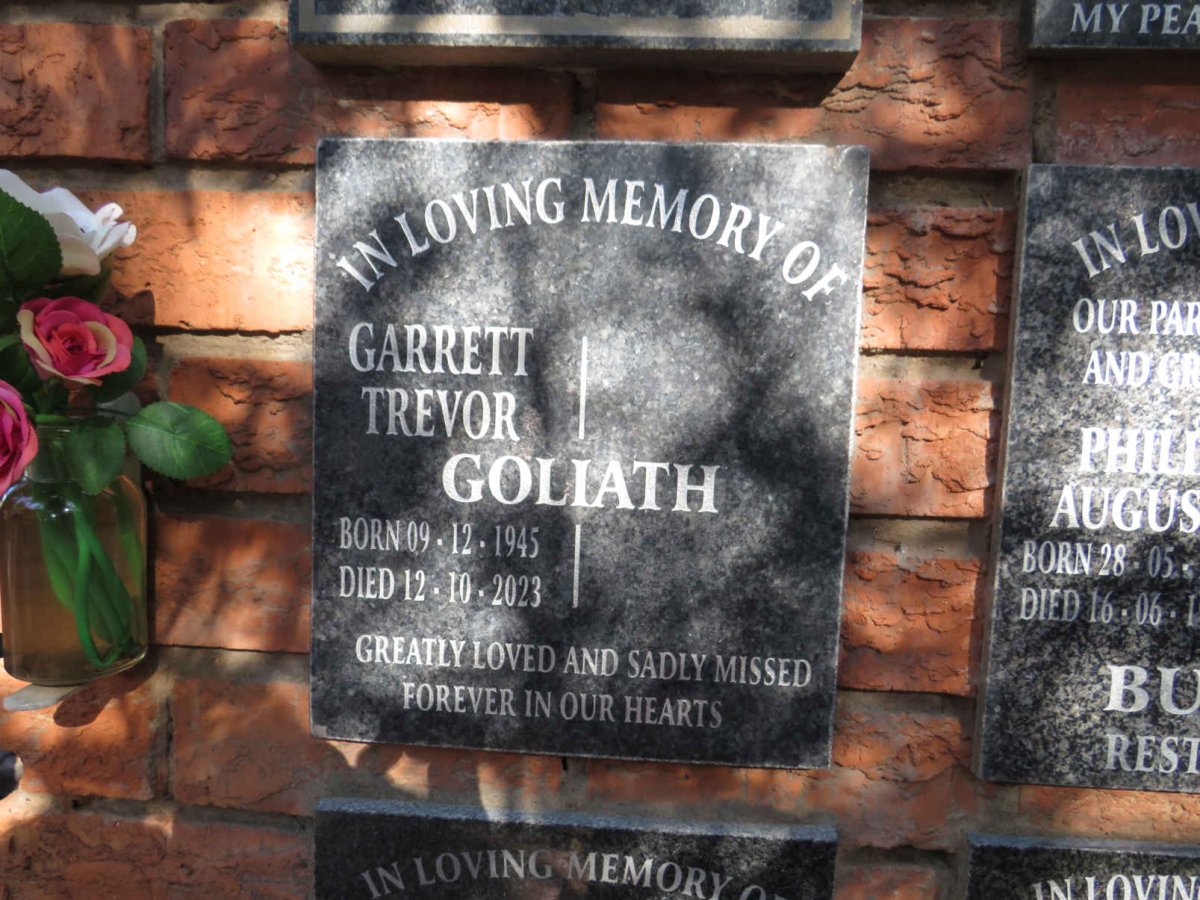 GOLIATH Garrett Trevor 1945-2023