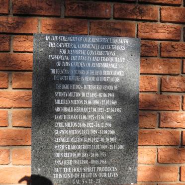 2. Memorial Plaque - see names