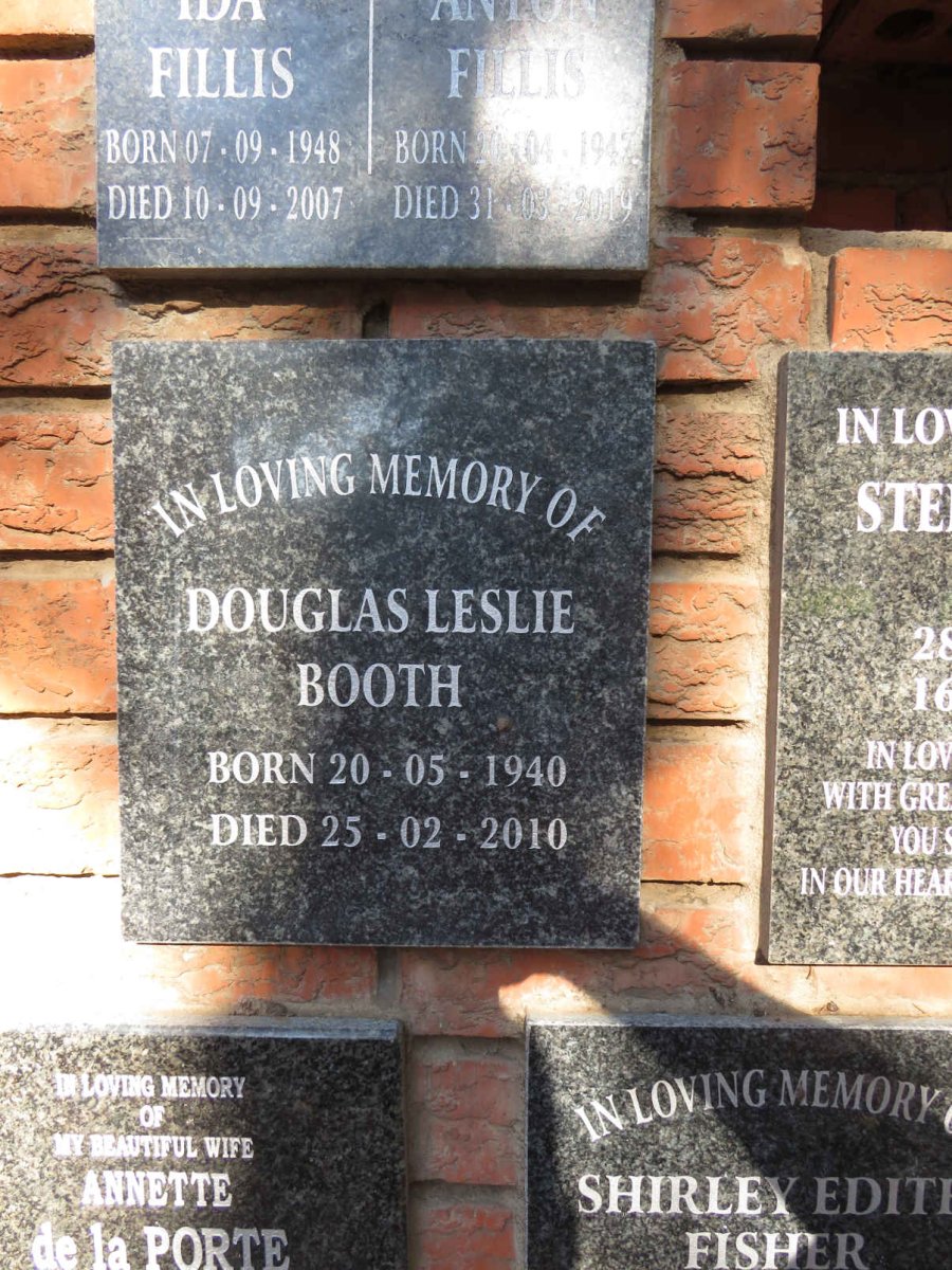 BOOTH Douglas Leslie 1940-2010