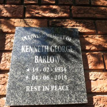 BARLOW Kenneth George 1934-2014