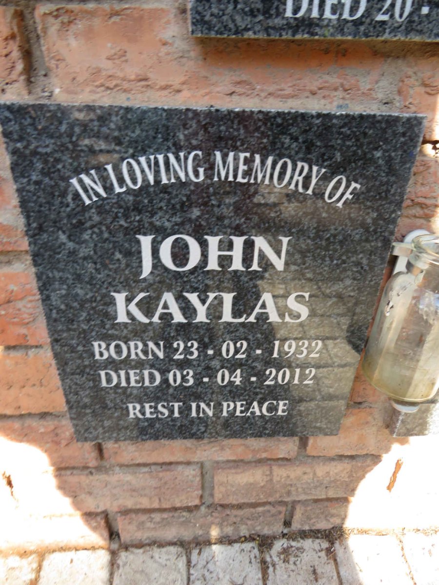 KAYLAS John 1932-2012