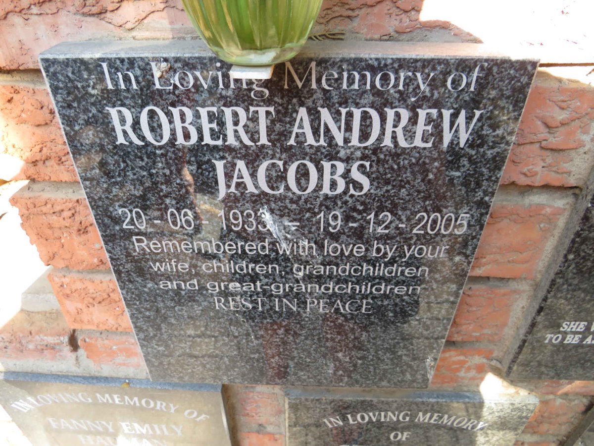 JACOBS Robert Andrew 1933-2005