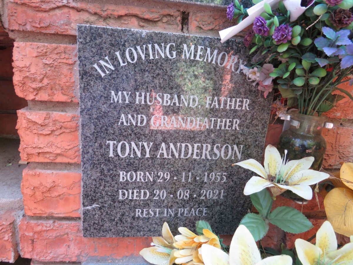 ANDERSON Tony 1955-2021