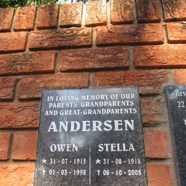 ANDERSEN Owen 1915-1998 & Stella 1918-2008