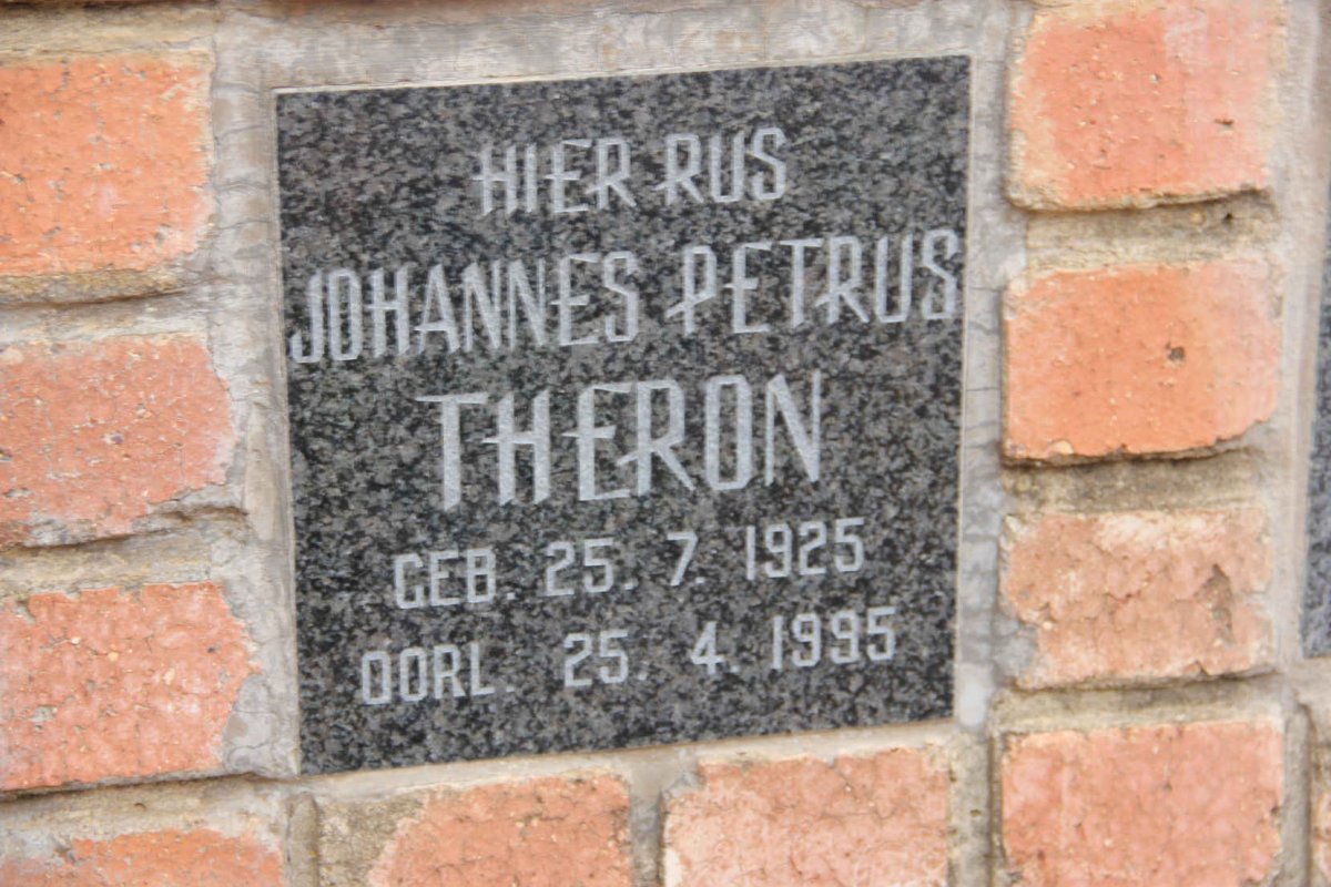 THERON Johannes Petrus 1925-1995