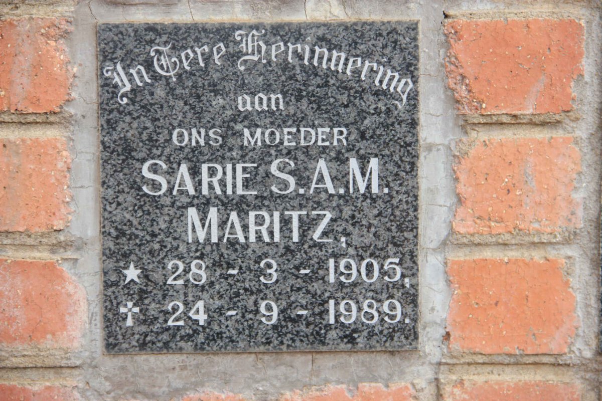 MARITZ S.A.M. 1905-1989