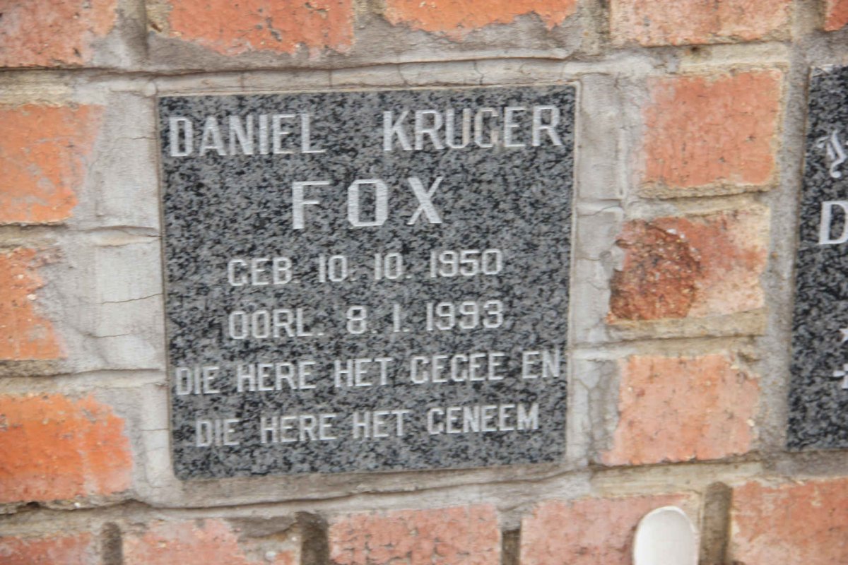 FOX Daniel Kruger 1950-1993