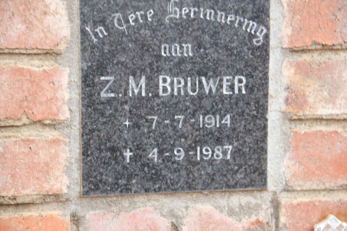 BRUWER Z.M. 1914-1987