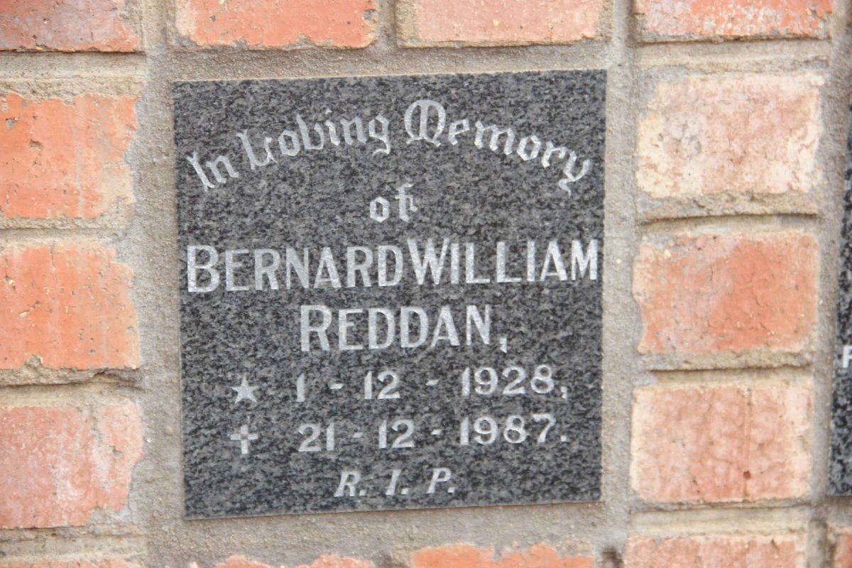 REDDAN Bernard William 1928-1987