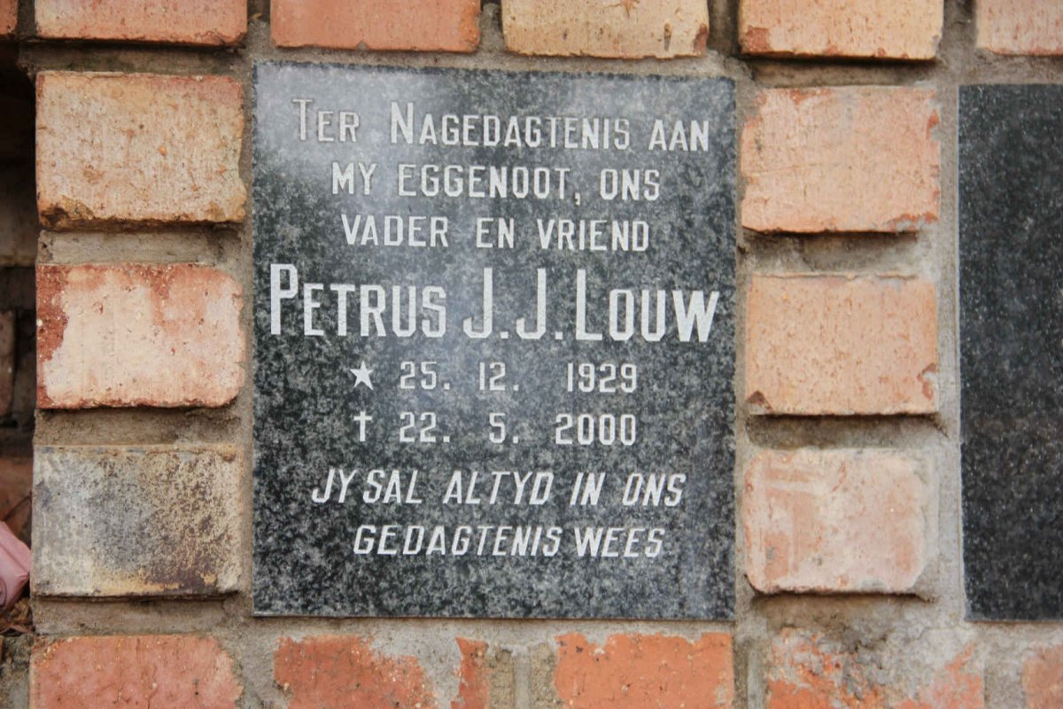 LOUW Petrus J.J. 1929-2000