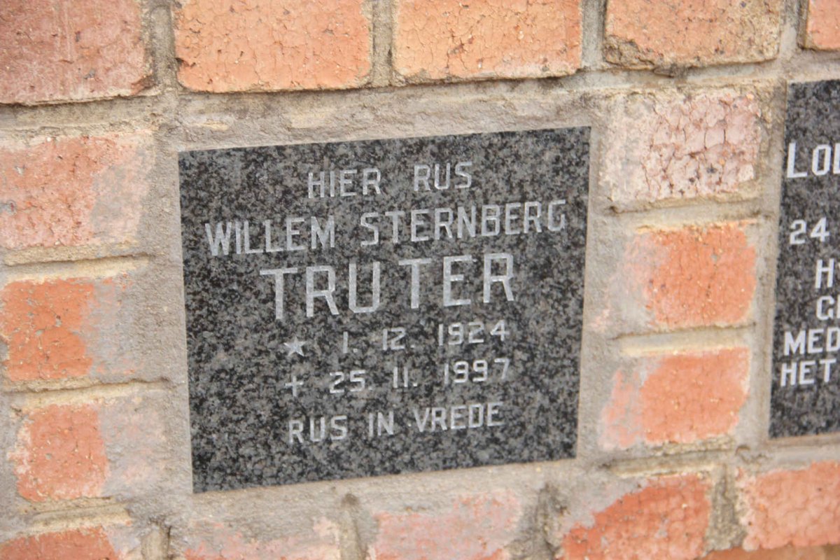 TRUTER Willem Sternberg 1924-1997