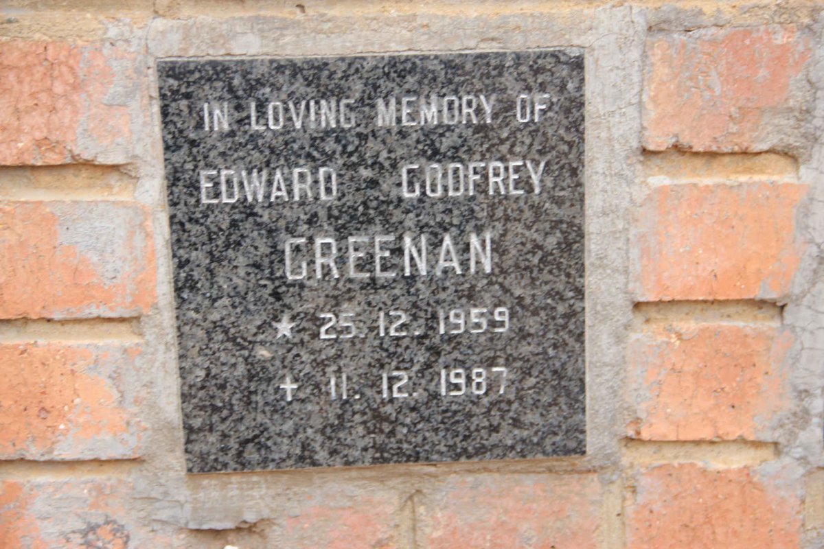 GREENAN Edward Godfrey 1959-1987