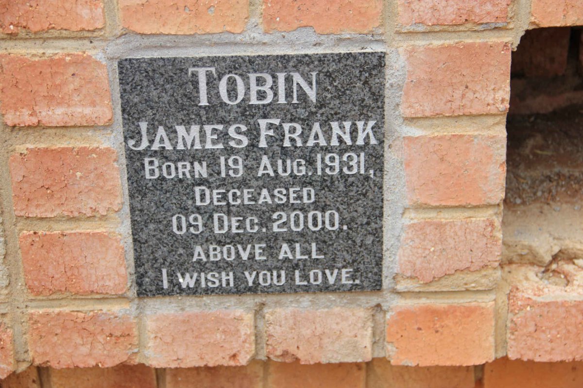TOBIN James Frank 1931-2000