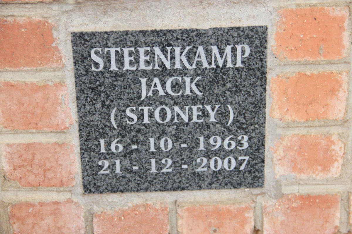 STEENKAMP Jack 1963-2007