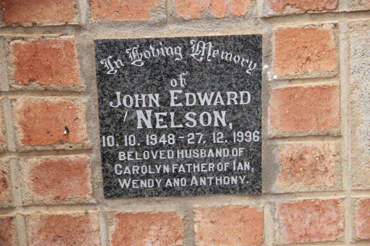 NELSON John Edward 1948-1996