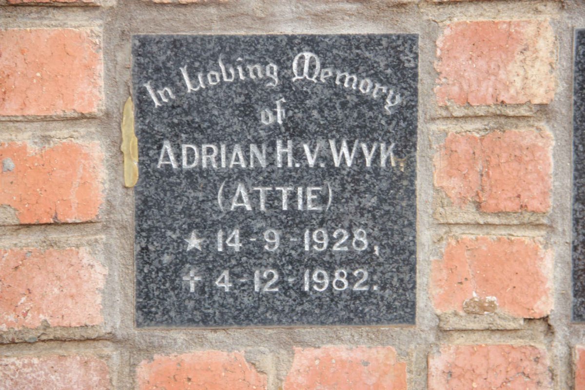 WYK Adrian H., v. 1928-1982