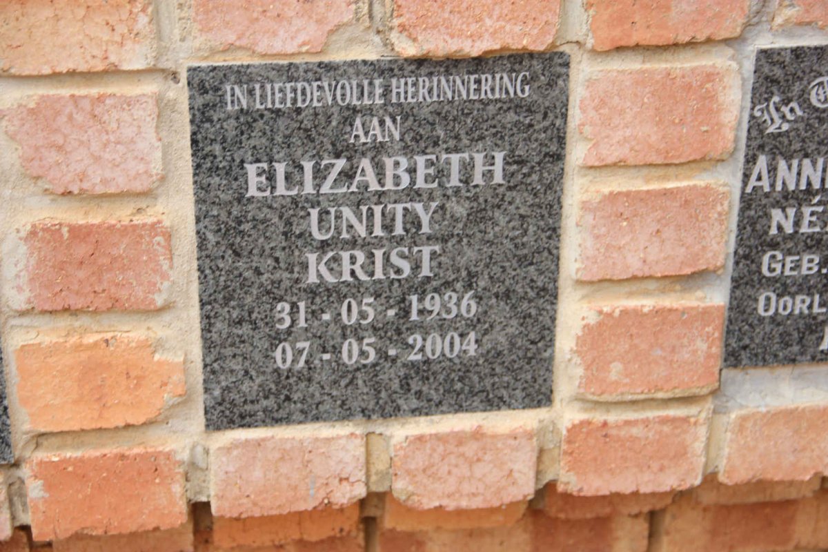 KRIST Elizabeth Unity 1936-2004