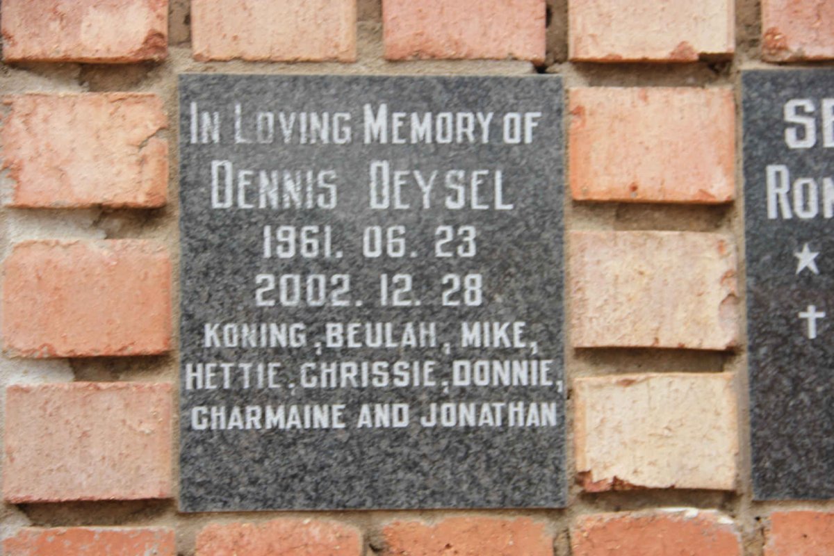 DEYSEL Dennis 1961-2002