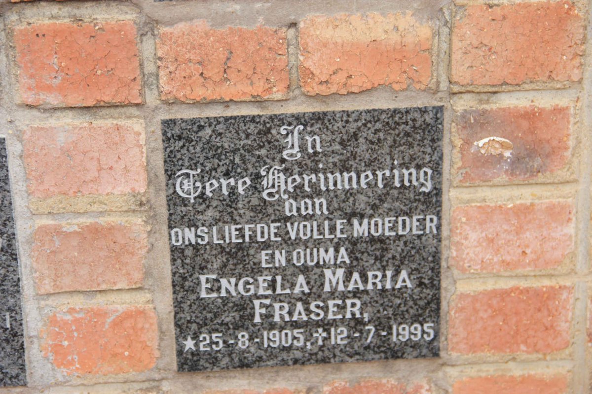 FRASER Engela Maria 1905-1995