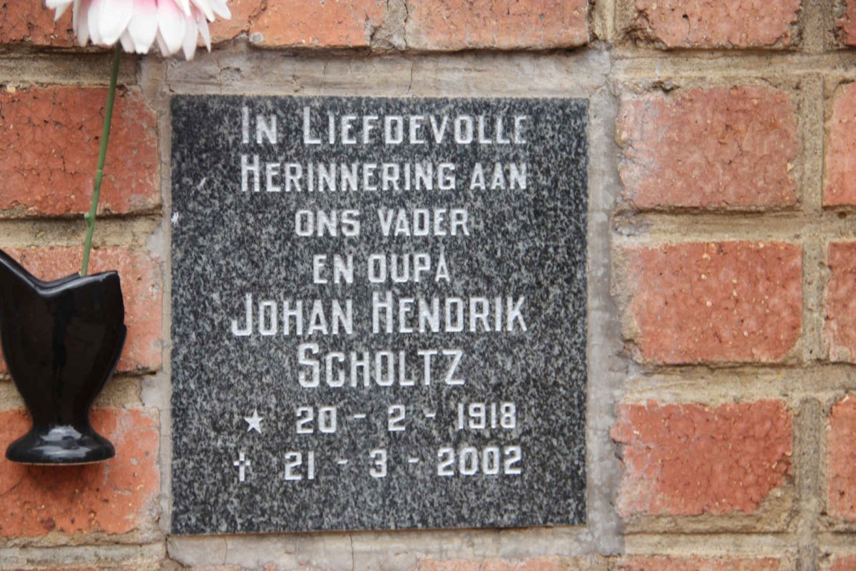 SCHOLTZ Johan Hendrik 1918-2002