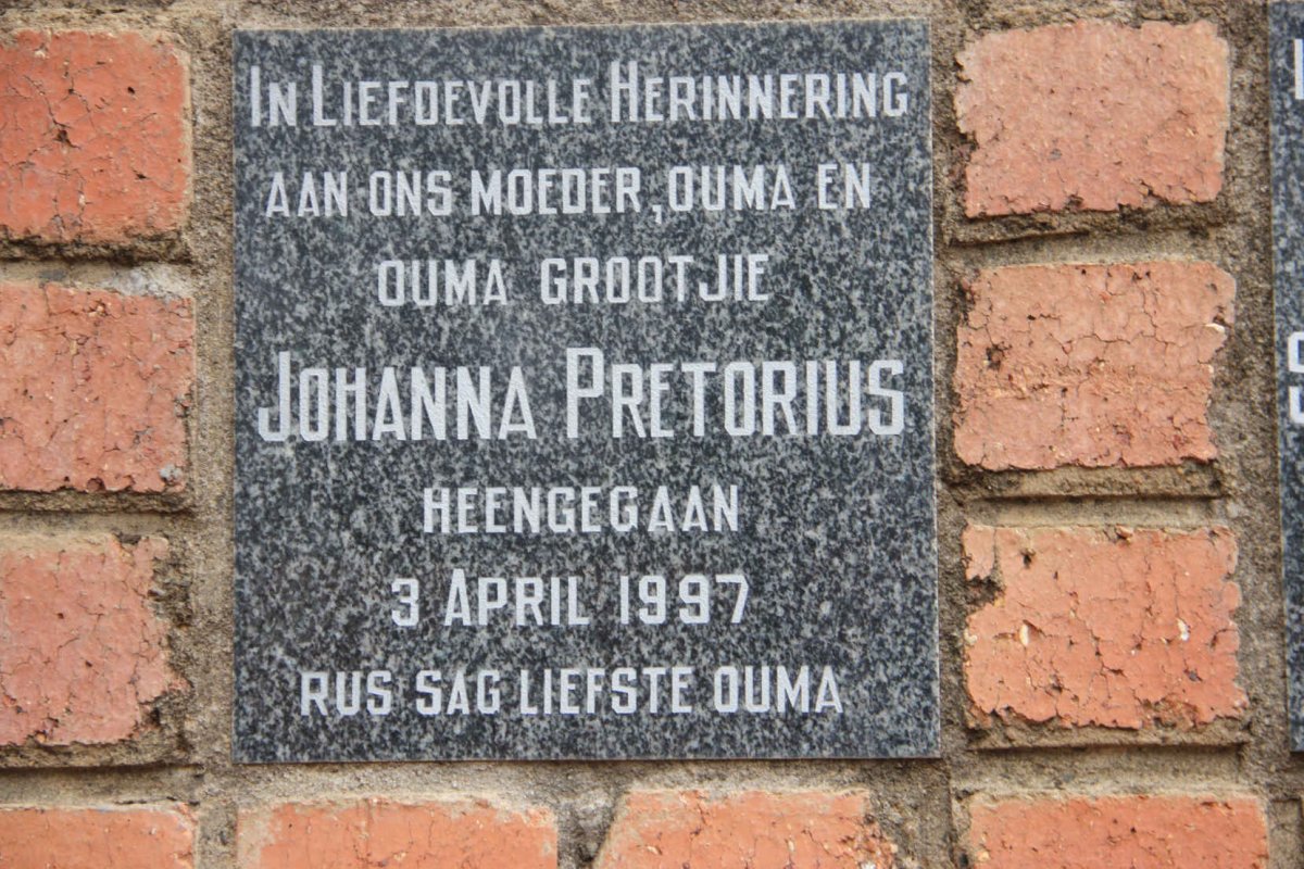 PRETORIUS Johanna -1997