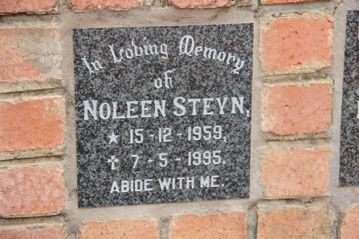 STEYN Noleen 1959-1995