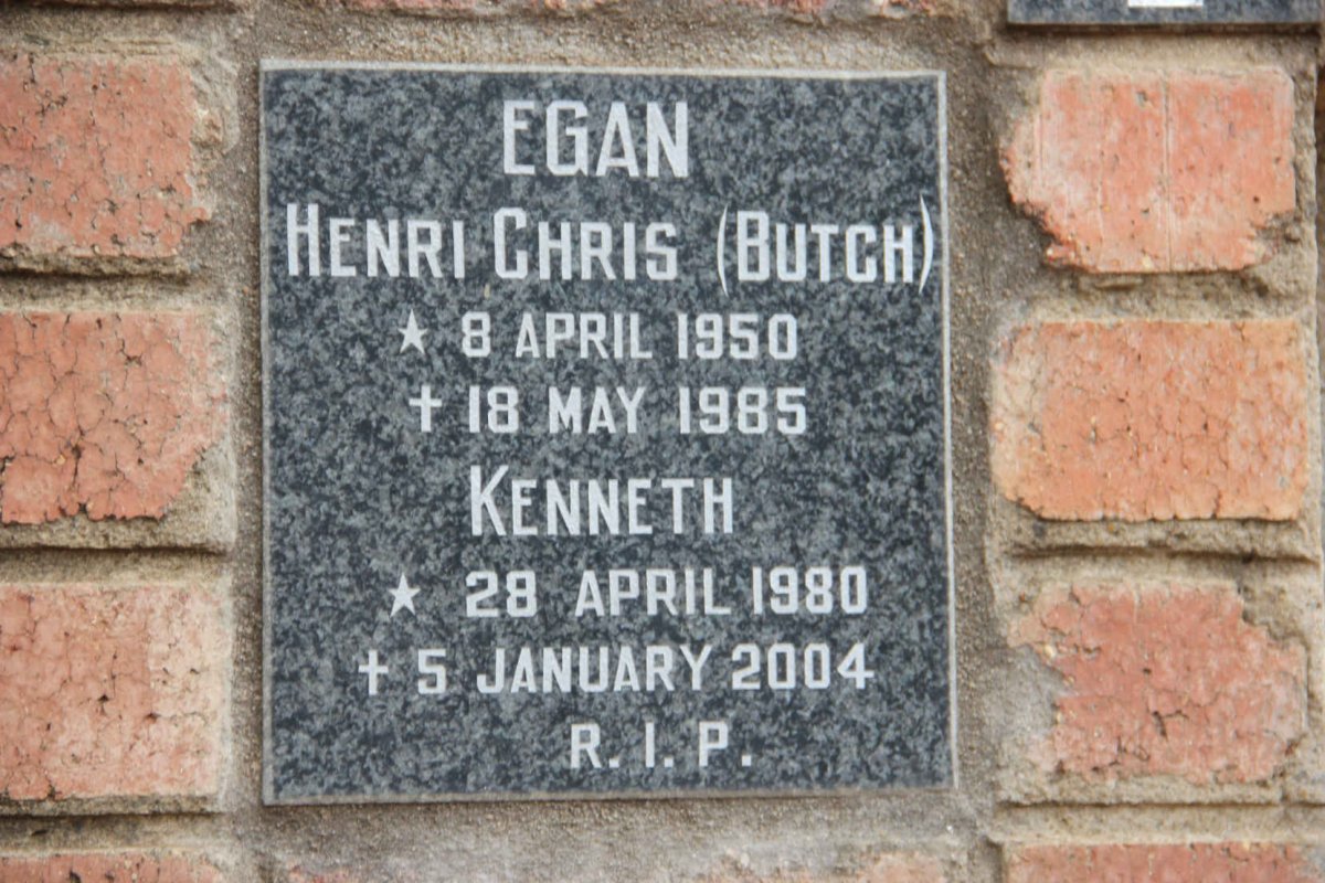 EGAN Henri Chris 1950-1985 :: EGAN Kenneth 1980-2004