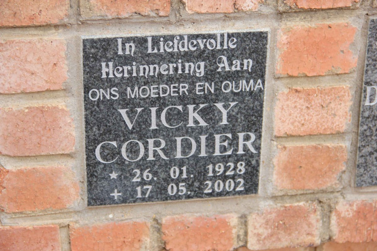 CORDIER Vicky 1928-2002