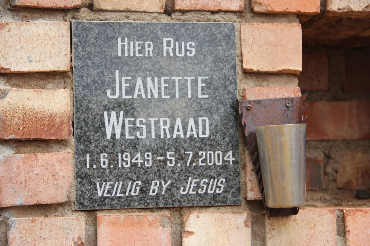 WESTRAAD Jeanette 1949-2004