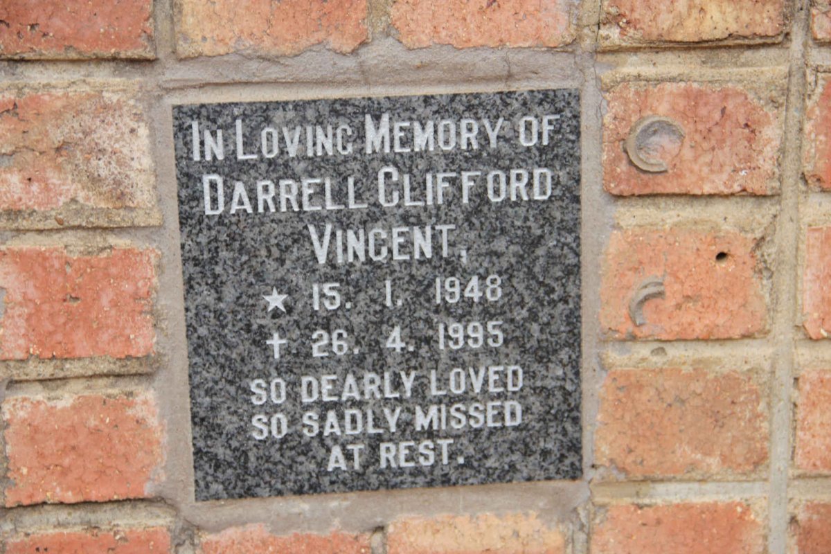 VINCENT Darrell Clifford 1948-1995