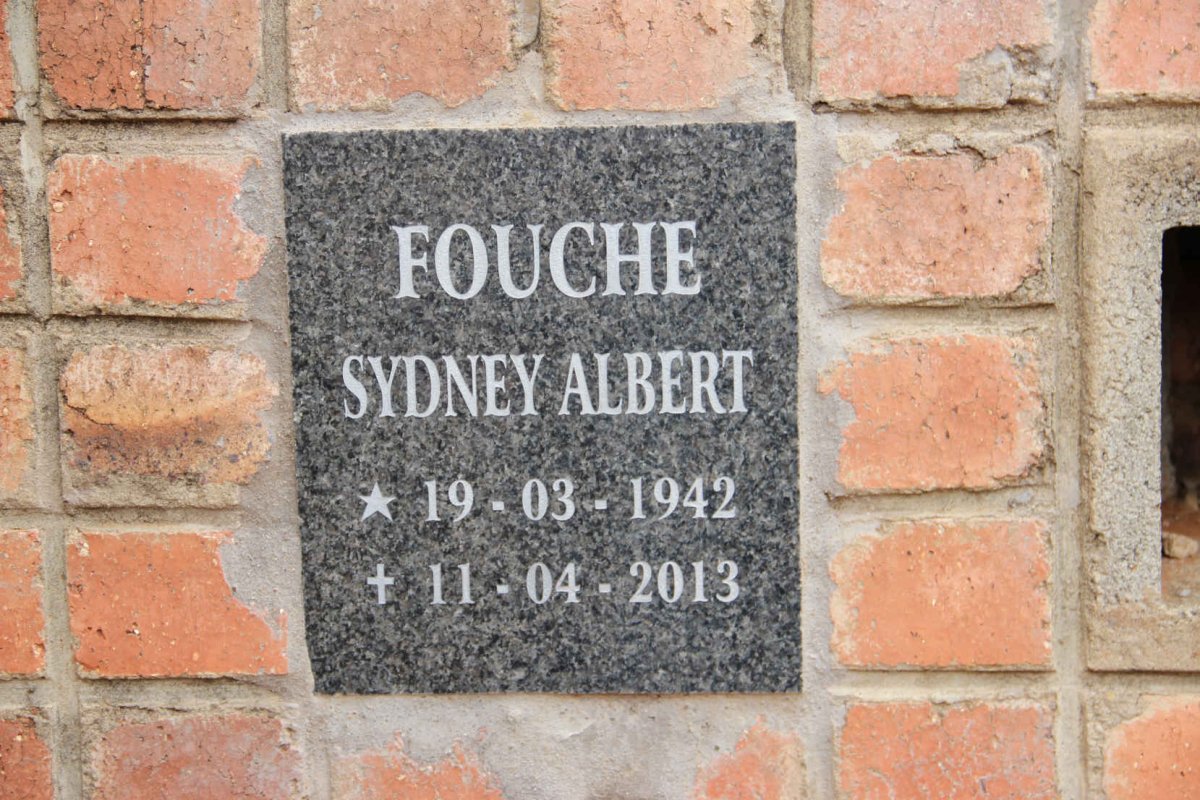 FOUCHE Sydney Albert 1942-2013