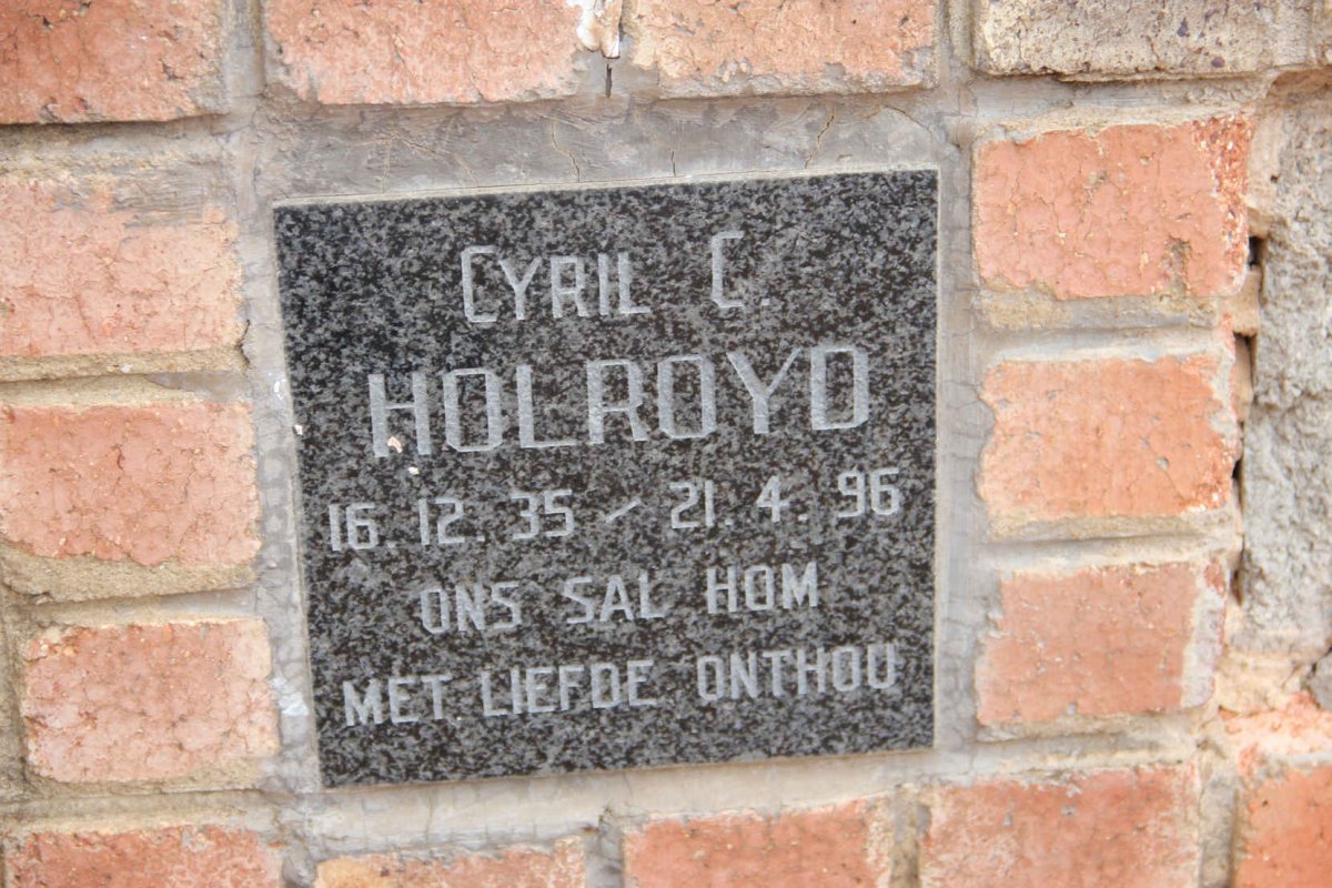 HOLROYD Cyril C. 1935-1996